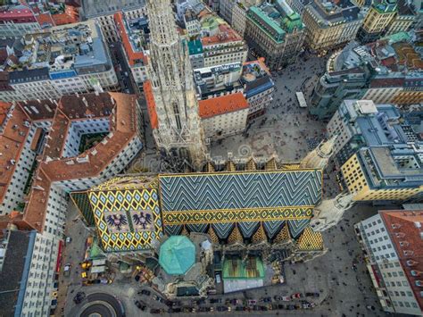 VIENNA, AUSTRIA - OCTOBER 10, 2016: Roof of St. Stephen`s Cathedral ...