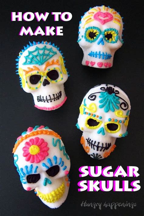 Sugar Skull Video Tutorial and Recipe | Hungry Happenings | Recipe | Sugar skull diy, Sugar ...