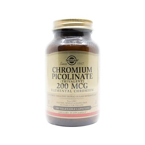 Solgar Chromium Picolinate 200mcg | Chromium Supplements