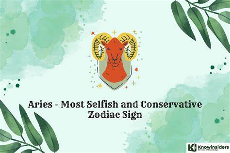 Top 5 Most Selfish and Conservative Zodiac Signs | KnowInsiders