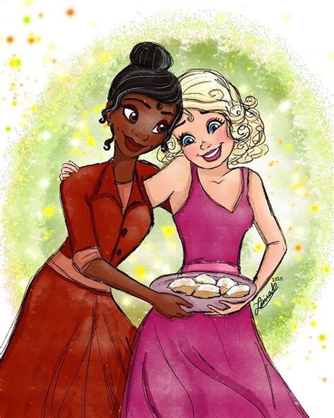 #4 - Tiana teaching Lottie how to make her famous beignets! 💖 . . . . . . . . . . . . #tiana # ...