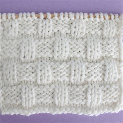 Basket Weave Stitch Knitting Pattern for Beginners - Studio Knit