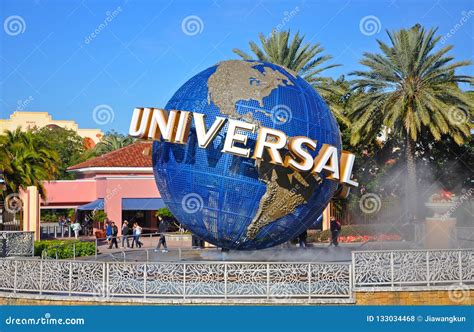 Universal Globe In Universal Orlando, Florida, USA Editorial Image ...