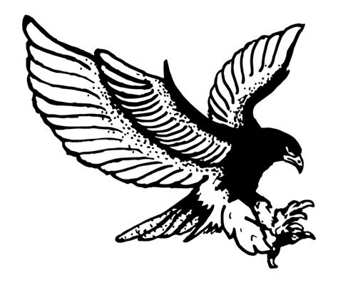 Free Flying Hawk Silhouette, Download Free Flying Hawk Silhouette png ...