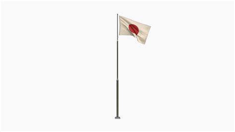 3D Animated Japan Flag Model - TurboSquid 1795023