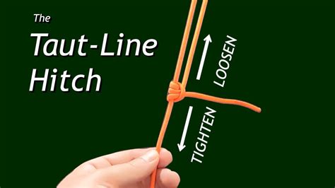 The Taut-Line Hitch: An Amazing Adjustable-Tension Knot - YouTube