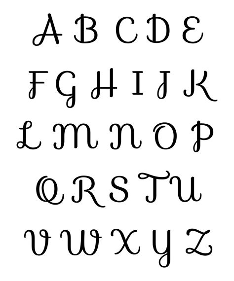 Easy To Trace Fonts