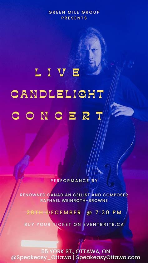 Candlelight Concert - Unmissable Encore - Cello Extravaganza 2023 ...