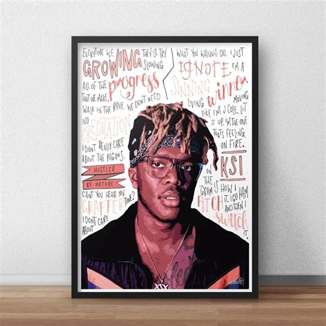 KSI Poster / Print / Wall Art A5 A4 A3 / Youtuber / Rapper / Poppin / Houdini | eBay