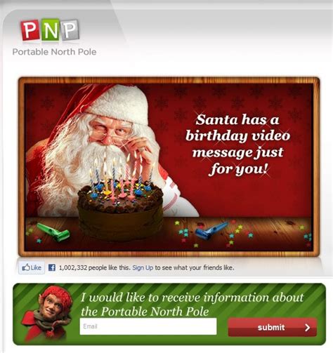 Santa | PNP - Portable North Pole | Free personalized video message ...