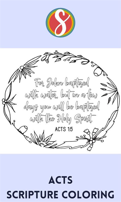 Free Acts Coloring Pages - Scripture — Stevie Doodles