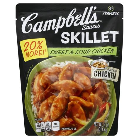 Campbell's Skillet Sauce Sweet & Sour Chicken - Shop Cooking Sauces at ...