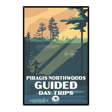 Day Trips Piragis Tin Sign 12x18 | Boundary Waters Catalog