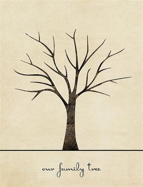 free tree printable | Family Tree craft Template Ideas | Family Holiday Family Tree Craft ...