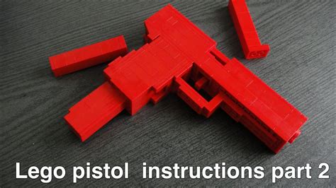 Lego pistol instructions part 2 of 2 - YouTube