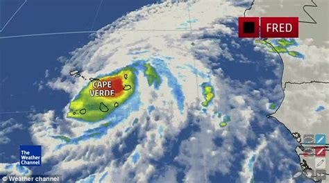 Hurricane Fred strengthens in the Atlantic and the Cape Verde Islands ...