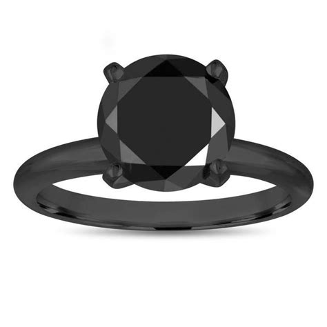 Black Diamond Solitaire Ring : r/black