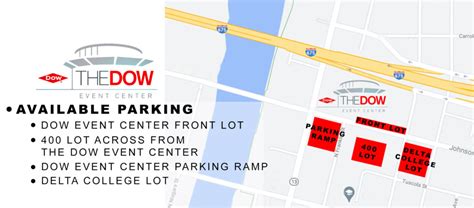 Parking & Directions - Dow Event Center