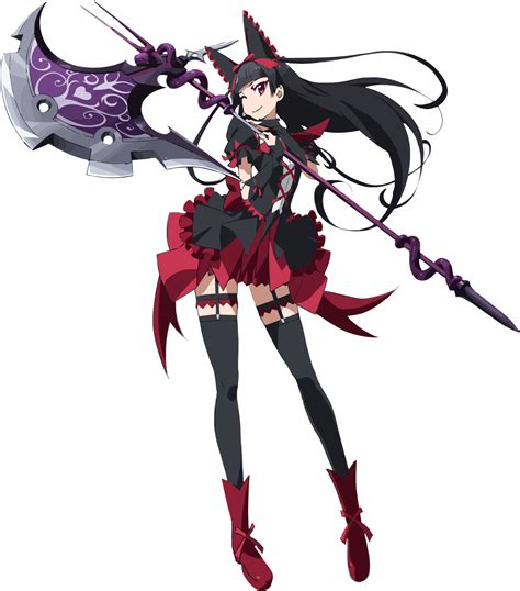 Rory Mercury, traje normal. Gate. | Black anime characters, Anime characters, Female anime