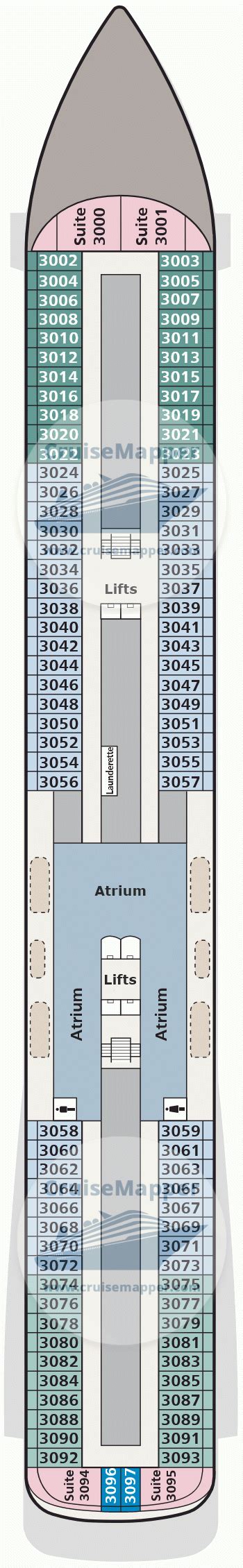 Viking Orion deck 3 plan | CruiseMapper