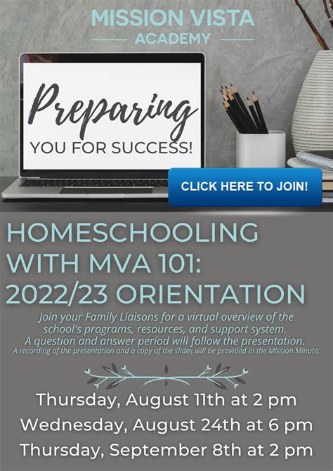 🚨 TONIGHT! 🚨Homeschooling with MVA... - Mission Vista Academy | Facebook