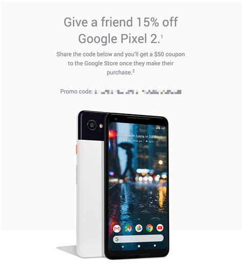 Google is Sending Out 15%-Off Pixel 2 Referral Codes That Get You $50 ...