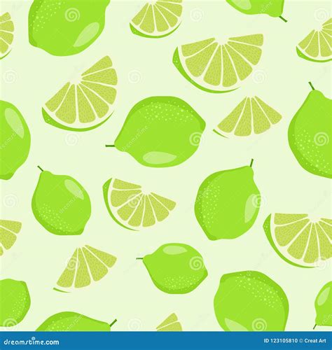 Lime Seamless Pattern Background Vector Stock Vector - Illustration of ...