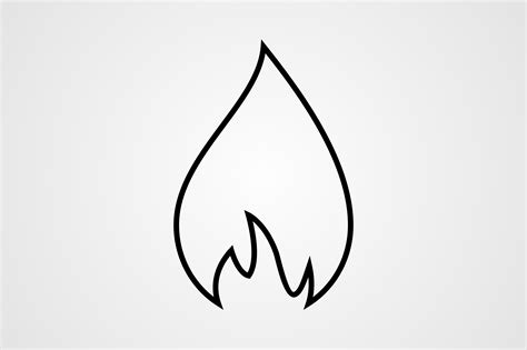 Flame Line Icon Graphic by Graphic Nehar · Creative Fabrica