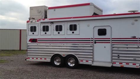 4-Star Horse Trailer @ Stephenville Trailers - YouTube