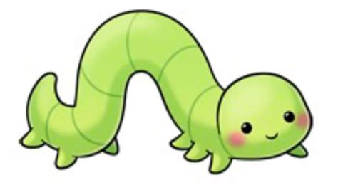 Inch Worm | Cute animal drawings, Cute drawings, Cartoon drawings