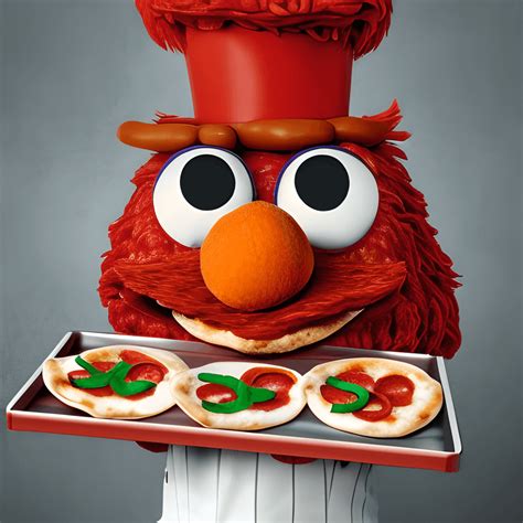 Elmo Pizza Chef · Creative Fabrica