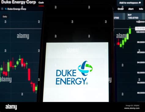 In this photo illustration, a Duke Energy Corporation logo seen ...