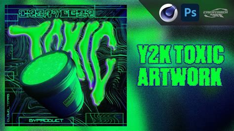 Y2K Toxic Artwork [Creatober Timelapse - Day 1: Toxic] - YouTube