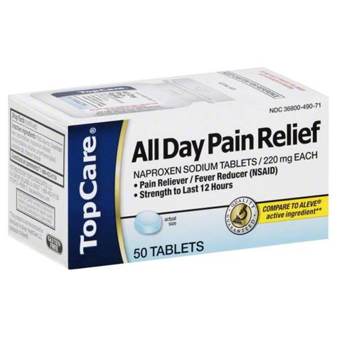 TopCare All Day Pain Relief 220mg Tablets | Hy-Vee Aisles Online Grocery Shopping