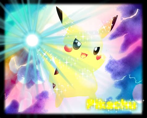 Shiny Pikachu - Pikachu Fan Art (37164836) - Fanpop