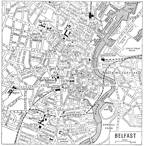 Map of Belfast 1922 | Belfast, Map, Letterpress