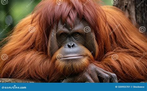 Orangutan Species Harpia Harpyja in Brazilian Zoo Habitat Stock Illustration - Illustration of ...