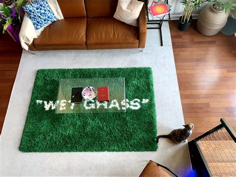 Stylishly Incorporate the Ikea x Virgil Abloh 'Wet Grass' Rug