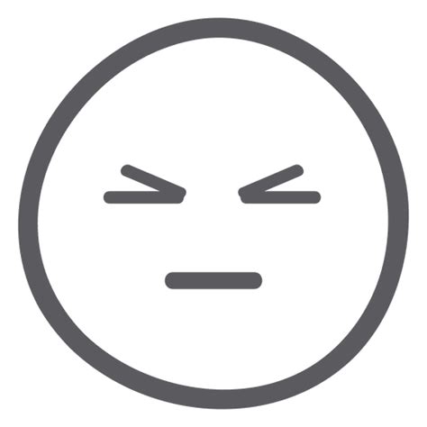 Emoji annoyed emoticon - Transparent PNG & SVG vector file