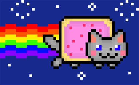 Nyan Cat Pixel Art Pixel Art Nyan Cat Lego Art - vrogue.co