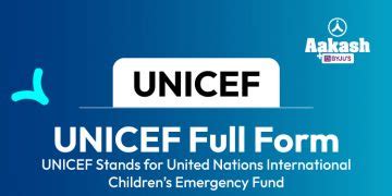 UNICEF Full Form- UNICEF Stands for United Nations International Children's Emergency Fund