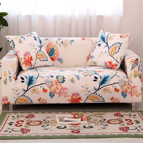 Modern Elastic Living Room Slipcovers 1/2/3/4 Seater Sectional Sofa Co ...