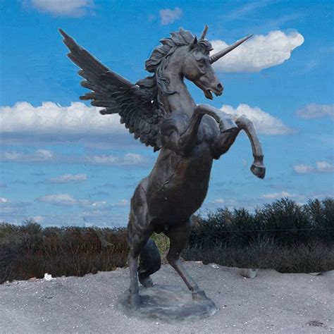 Outdoor decorative unicorn sculpture | Animal Sculptures