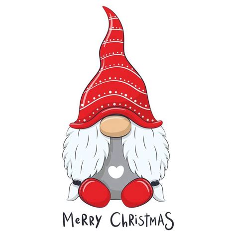 Christmas Gnome Clipart EPS PNG JPEG Nordic Gnome New Year | Etsy ...