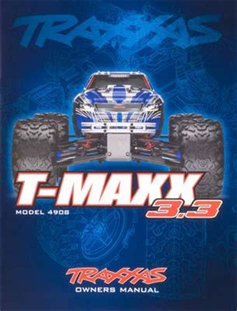 Traxxas Owners Manual 4908 T-Maxx 3.3 #5198x