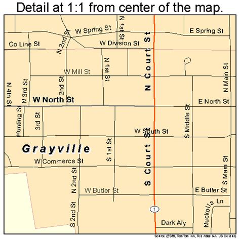 Grayville Illinois Street Map 1731165