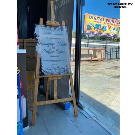 Msia Ready Stock🔥𝟭𝟱𝟬 Pine Wood Stand Wood Easel Art Sketch Drawing ...