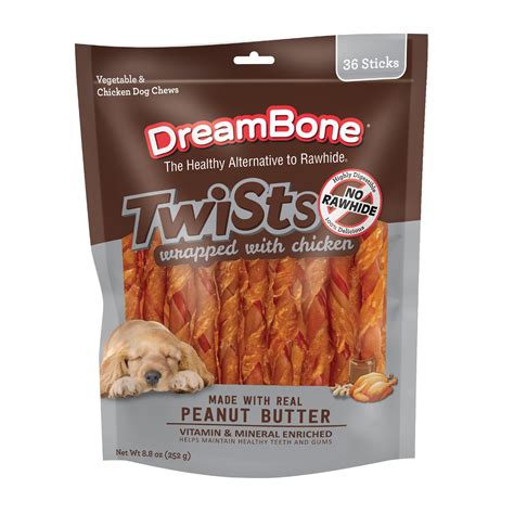 DreamBone Twists Wrapped with Chicken Rawhide-Free Dog Chews, 8.8 Oz ...