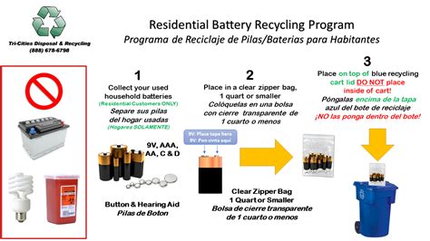 Battery Recycling — Tri-Cities Disposal & Recycling Service