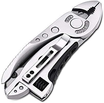 Amazon.com: Adjustable Wrench Multitool, Stainless Steel Multifunctional Pliers Set All in One ...